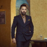 navy blue double breasted suit