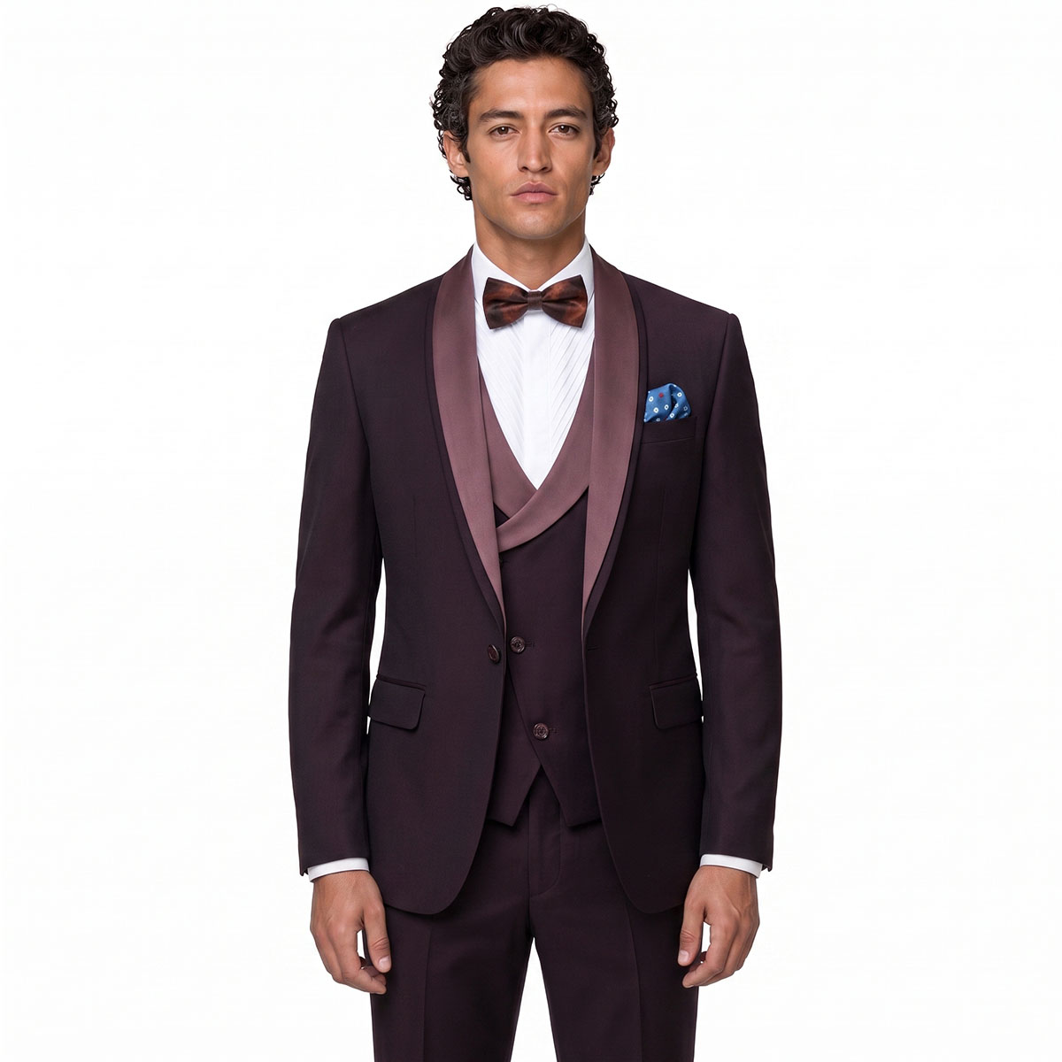 Andre Emilio Dark Rosewood Tuxedo For Men