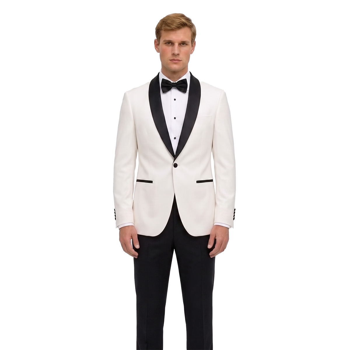 Andre Emilio Ivory Tuxedowith Shawl Lapel Men