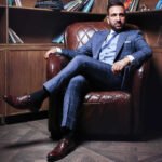 Blue Checkered 3 Piece Suit