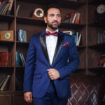 Navy Blue Tuxedo 3 Piece Suit