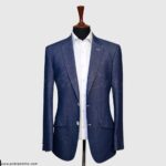 Plain Blue Denim Blazer