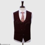 Dark Maroon 3 Piece Suit