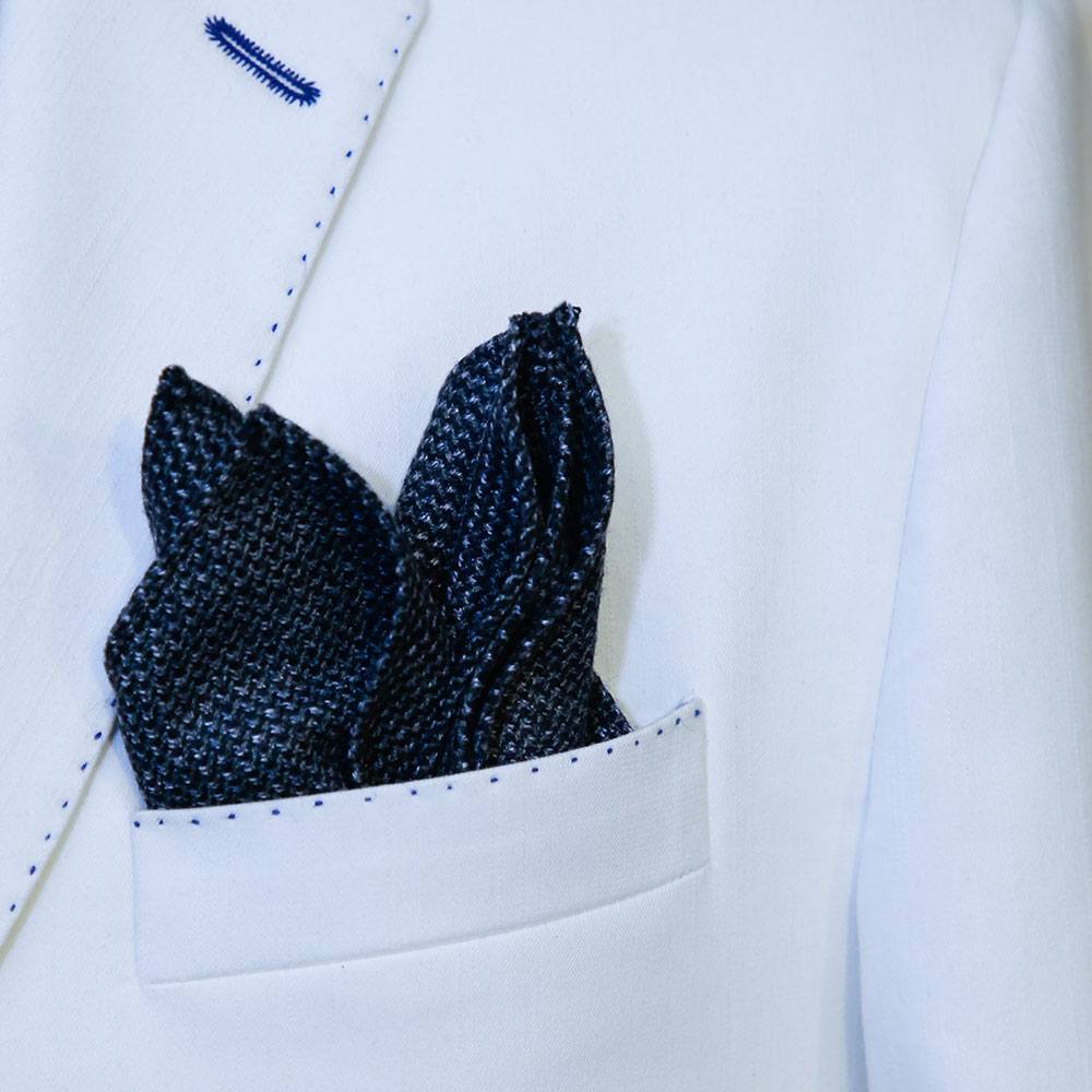 Navy Blue Pocket Square