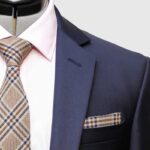Slim Fit Stretch Navy Blue 3 Piece Suit