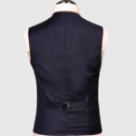 Slim Fit Stretch Navy Blue 3 Piece Suit