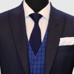 Solid Purplish Blue 3 Piece Suit