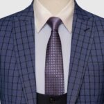 Tailored Fit Blue Check 3 Piece Suit