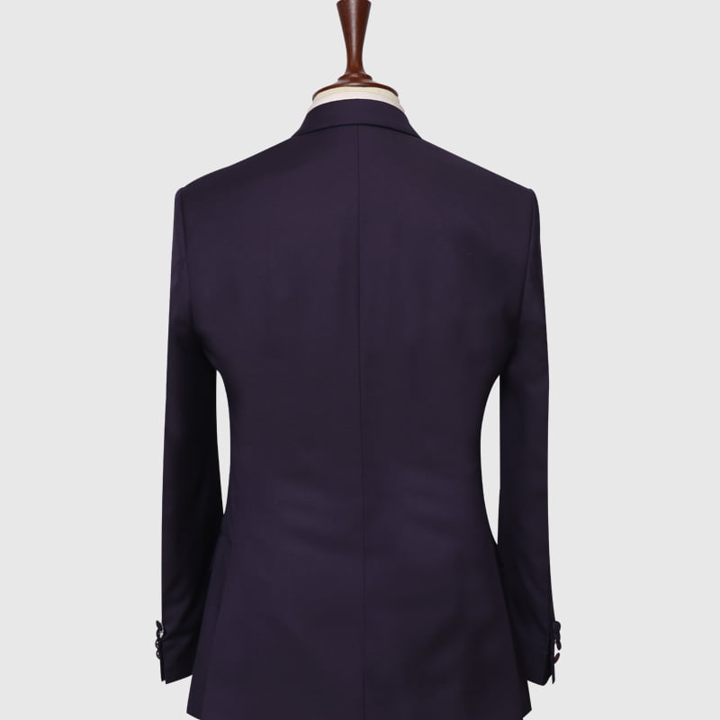 Purple 3 Piece Suit Back