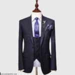 Solid Blue 3 Piece Suit