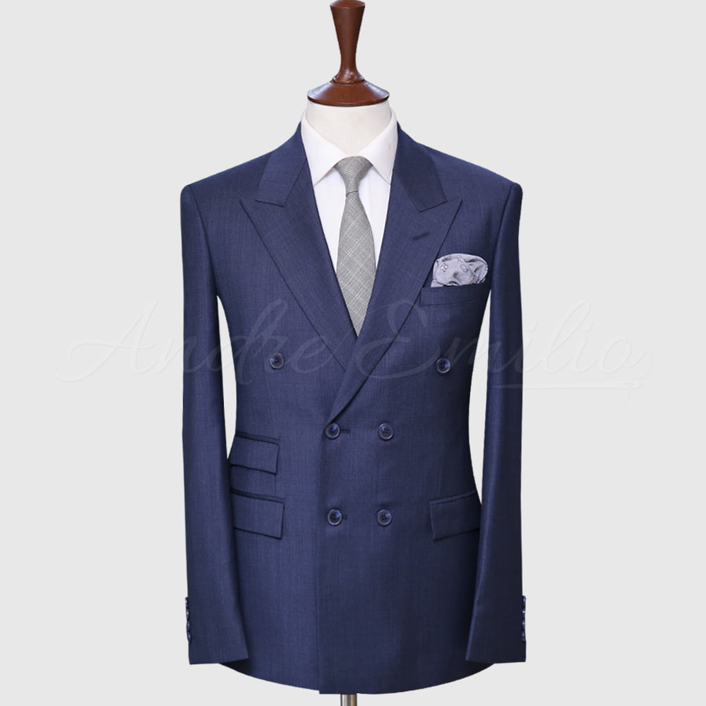 Navy Double Breasted Suit