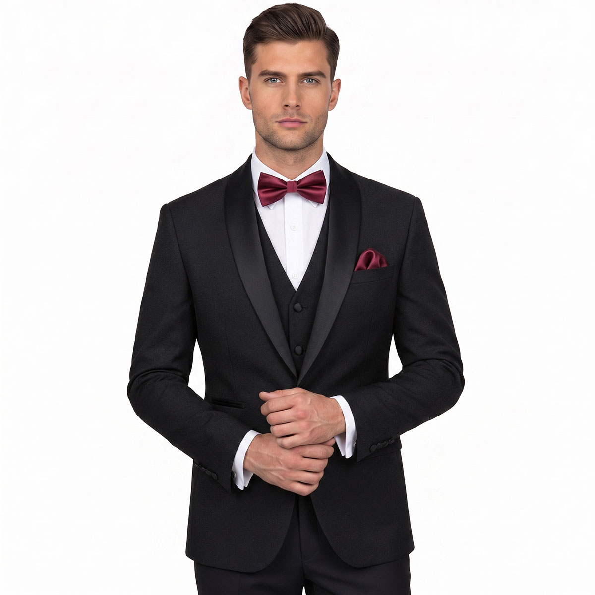 Andre Emilio Classic Black Tuxedo Suit