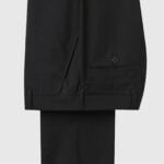 Black Textured Tuxedo Suit