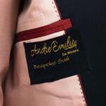 Men Wear Pink Tuxedo Suit With Close Up View