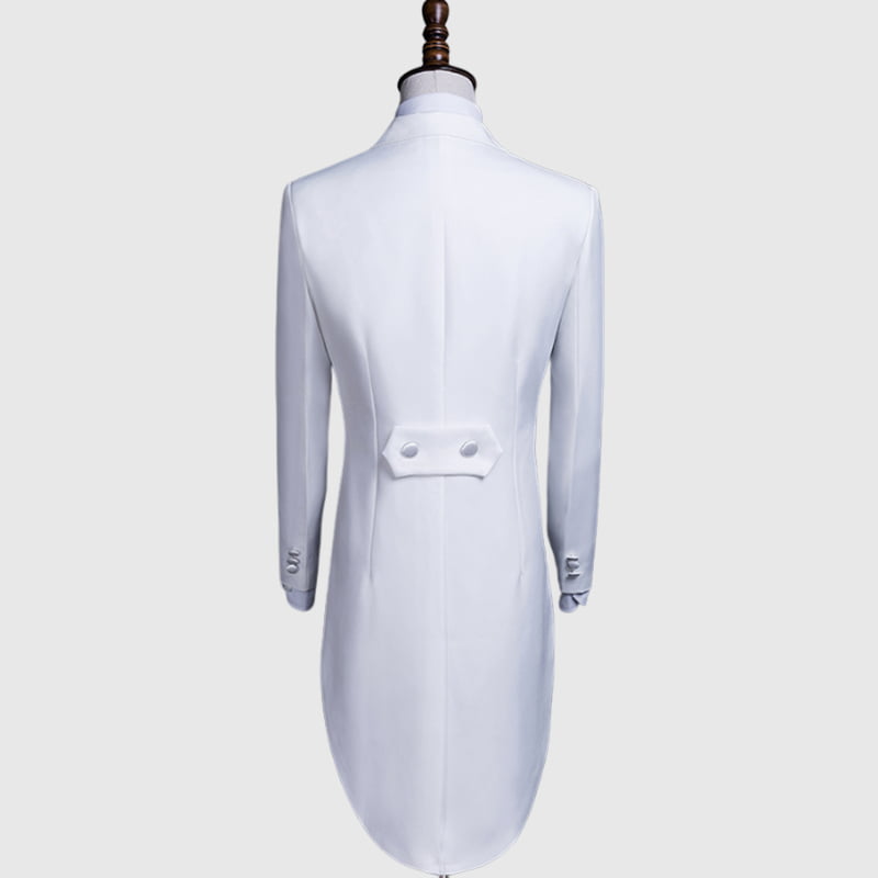 White British Morning Tuxedo Suit Back
