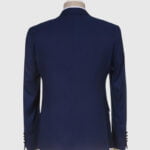 Dark Blue Three Piece Tuxedo Suit