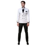 Double Breast White Suit