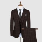 Men Brown 3 Piece Suit