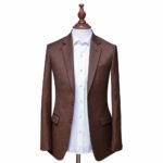 Brown Striped Blazer