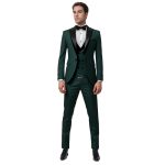 Custom Made Forest Green Tuxedo Suit For Men