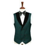 Custom Made Forest Green Tuxedo Suit For Men