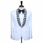 white groom tuxedo