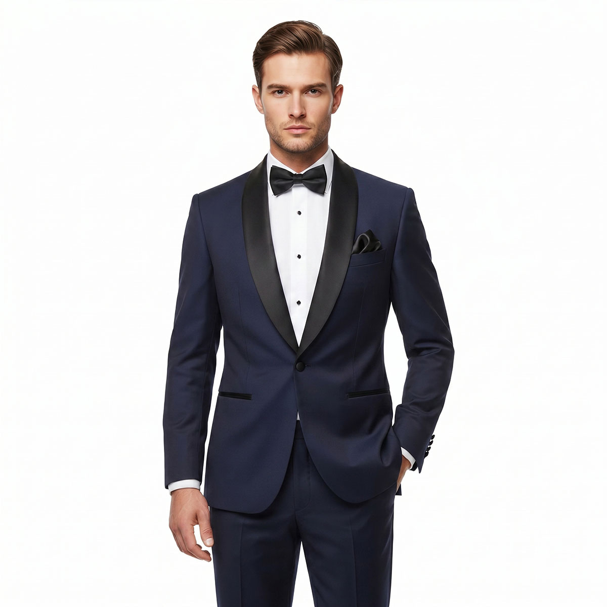 Andre Emilio Blue Tuxedo Jacket For Men