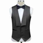 Mens Blue Checked Suit