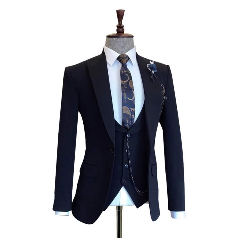 Mens Dark Navy Suit