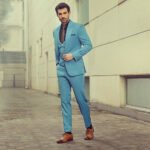 Sky Blue Prom Suit For Gentleman