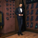 Deep Blue Tuxedo with Silk Lapel