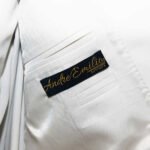 custom ivory dinner jacket for men front closer view