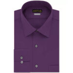 Andre Emilio Dark Purple Dress Shirt For Men