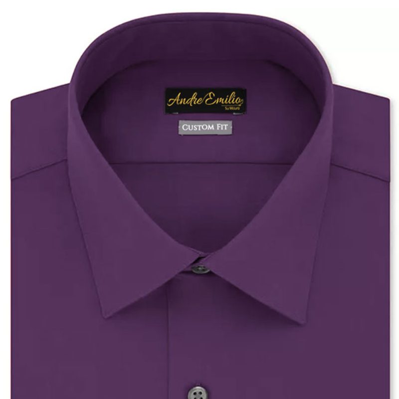 Dark Purple Dress Shirt Collar