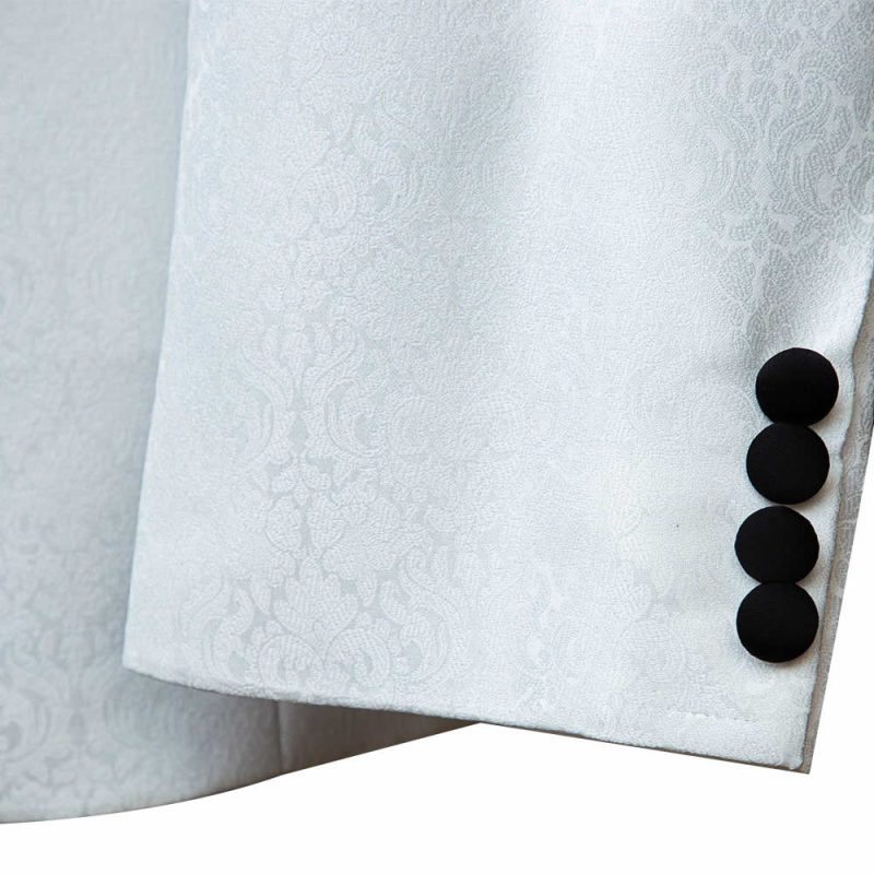 White-And-Black-Tuxedo-Jacket-Sleeve-With-Button