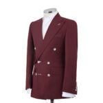 Burgundy Double Breasted Suit