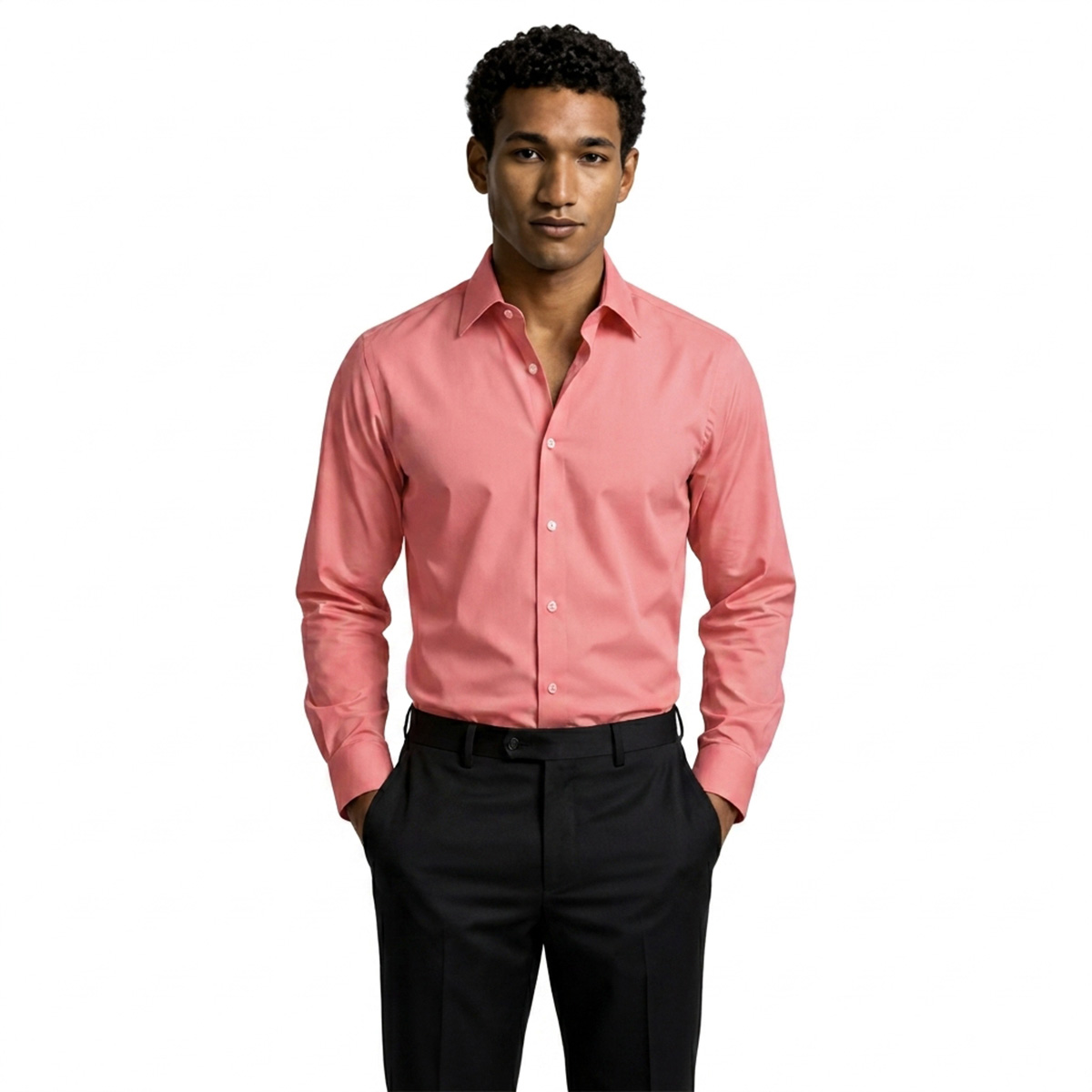 Bespoke Men Dusty Rose Dress Shirt