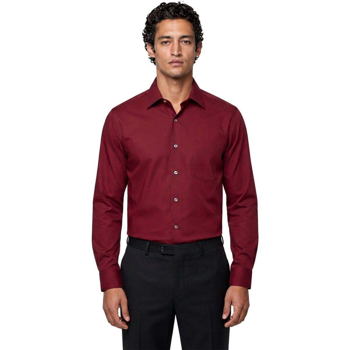 Custom Men’s Red Dress Shirt