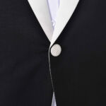 black tux white lapel