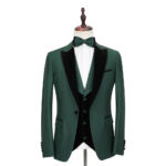 Green Tuxedo With Velvet Vest