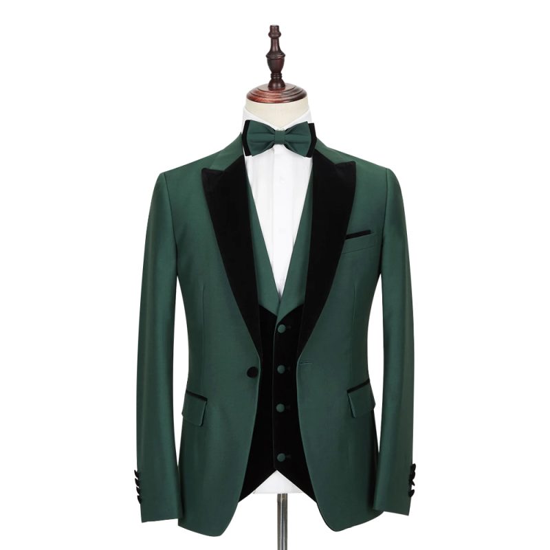 Green Tuxedo With Velvet Vest
