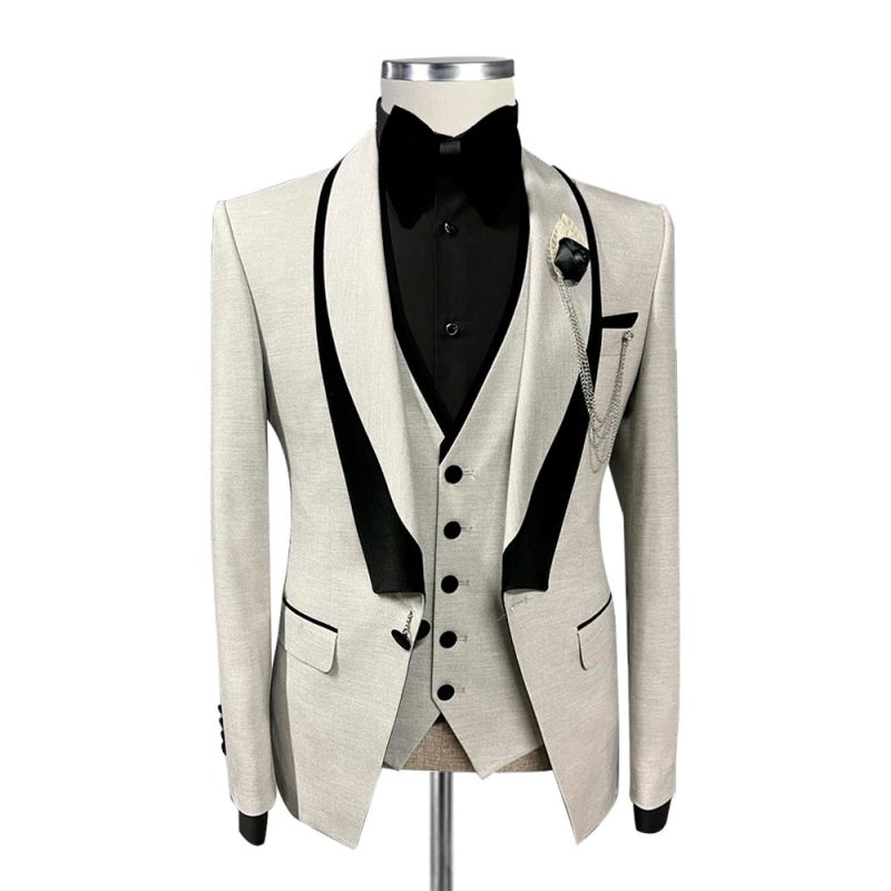 Light Grey And Black Tuxedo