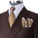 Brown Double Breasted Suit Single Button Suit