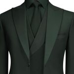 Dark Green Three Piece Custom tuxedo For Men