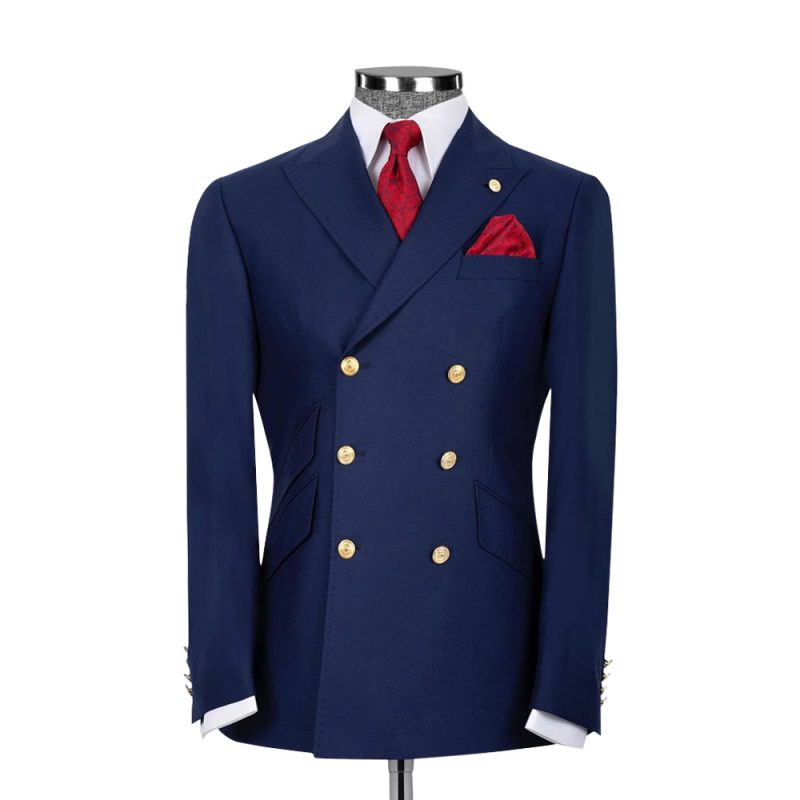 Navy Double Breasted Suit