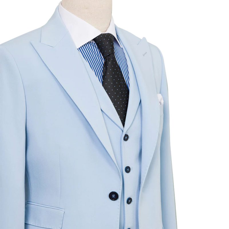 Pastel Blue Suit For Men