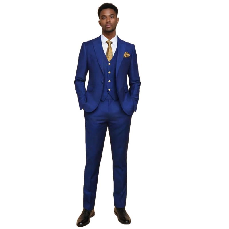 Bright Blue Suit For Men