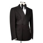 Black Satin Layered Tuxedo