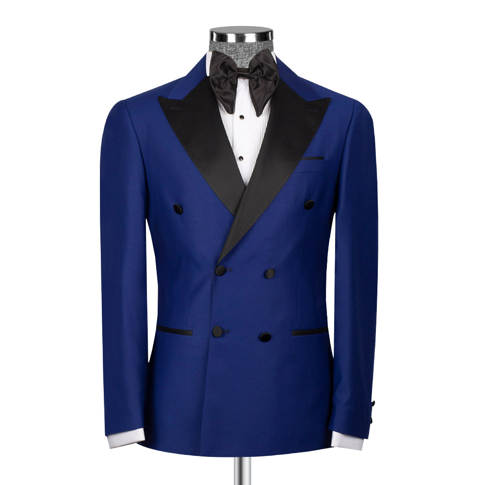 Royal Blue Double Breasted Tuxedo