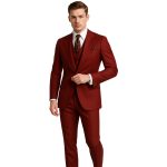 Burgundy Three Piece Suit